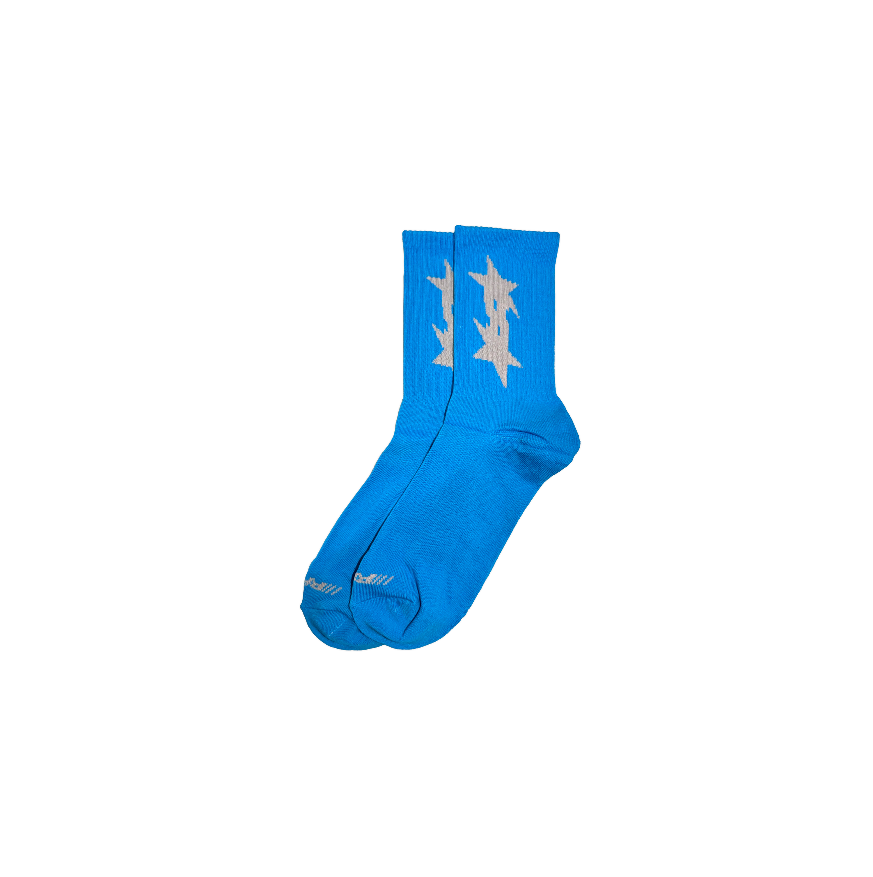 arkyvs* star socks blue + silver