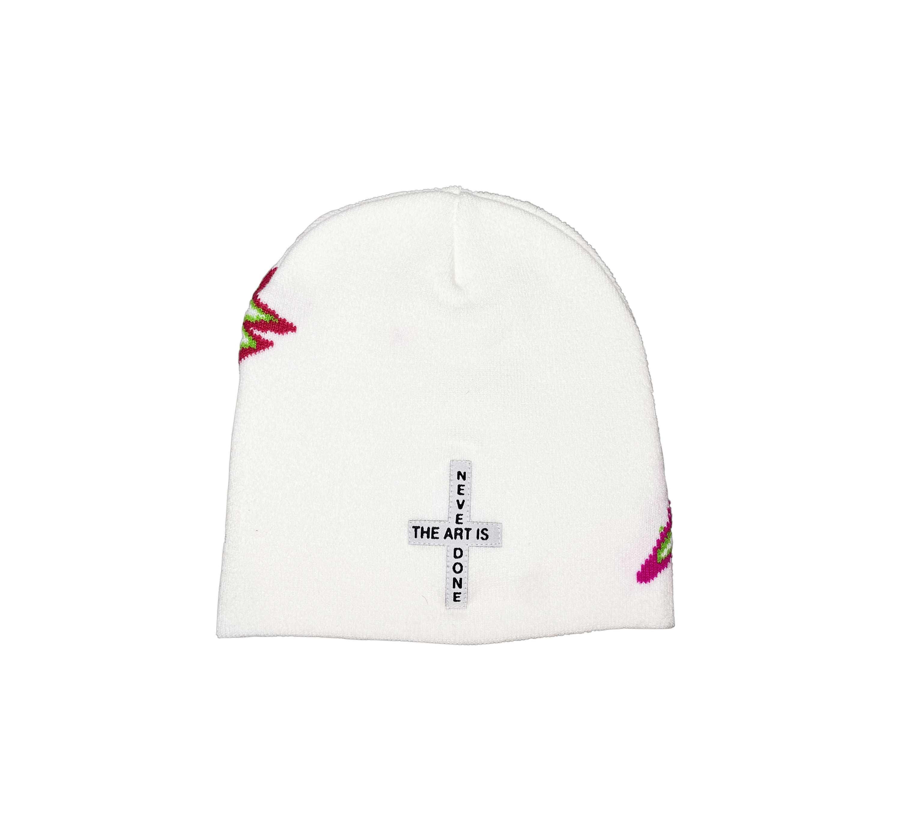 arkyvs* White Abstrakt Beanie