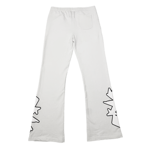 arkyvs* White Abstrakt Logo Sweatpants