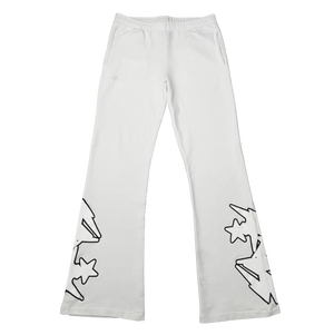 arkyvs* White Abstrakt Logo Sweatpants